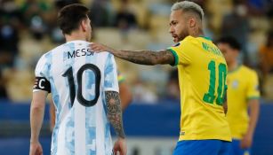 Messi y Neymar durante la Final de la Copa América