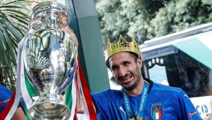 Eurocopa 2020: Giorgio Chiellini tomó fotografía del trofeo como Fabio Cannavaro