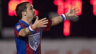 Giancarlo Maldonado en partido con Atlante