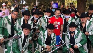 Manny Pacquiao en compañía de La Original Banda Maguey