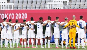 Jugadores de Francia previo al partido vs México