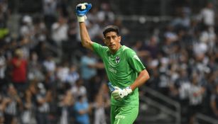 Esteban Andrada en acción con Rayados