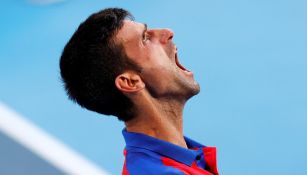 Novak Djokovic reacciona tras perder el Bronce en Tokio 2020