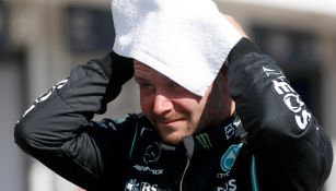 Valtteri Bottas reacciona tras el accidente en el GP de Hungría