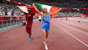 Mutaz Essa Barshim y Gianmarco Tamberi celebran el Oro en Tokio 2020