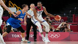 Kevin Durant en el partido de Estados Unidos vs República Checa