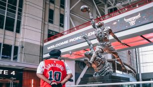 Ronaldinho en el United Center de los Chicago Bulls