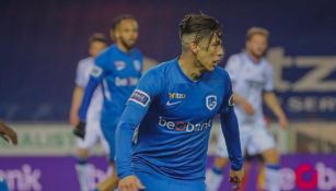 Gerardo Arteaga en un juego del Genk