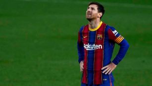 Lionel Messi en un partido del Barcelona