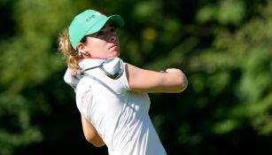 Gaby López en la segunda ronda de golf en Tokio 2020