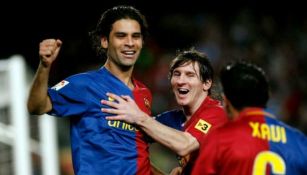 Márquez y Messi en el Barcelona 