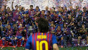 Leo Messi en su paso por el Barcelona