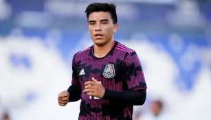 Fernando Beltrán en un partido con la Selección Mexicana