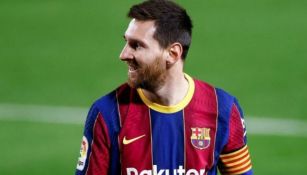 Lionel Messi durante un partido con Barcelona