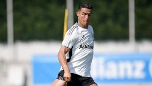 Cristiano Ronaldo durante un entrenamiento con la Juventus