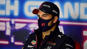 Checo Pérez en conferencia de prensa