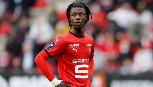 Camavinga en un partido del Rennes