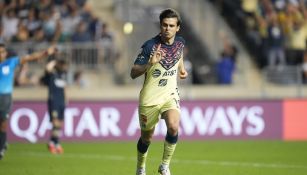 Benedetti celebrando su gol ante Philadelphia