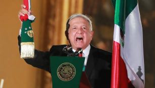 López Obrador en Grito de Independencia