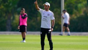 Jaime Lozano mientras dirigía a la Selección Mexicana Sub-23