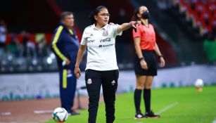 Mónica Vergara en el partido