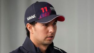 Checo Pérez durante un evento