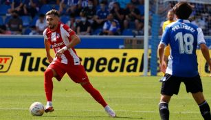 Héctor Herrera en acción con los Colchoneros