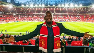 Usain Bolt en el Old Trafford