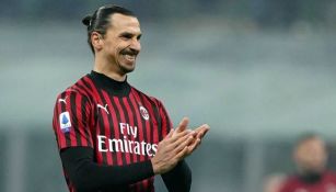 Ibrahimovic en un partido con el Milan 