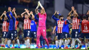 Jugadores de Chivas tras el Clásico Nacional