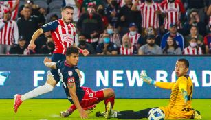 Mayorga en el partido con el FAS de El Salvador 