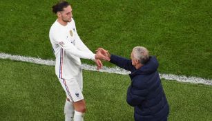 Rabiot sale de cambio y es sustituido por su entrenador