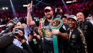 Tyson Fury en festejo