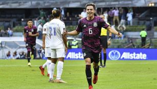 Sebastián Córdova en el partido ante Honduras 