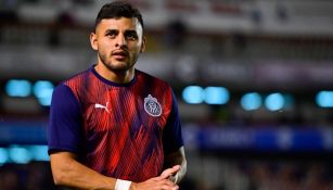 Alexis Vega previo a un partido de Chivas