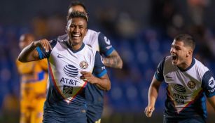 Aquino celebra gol contra Tigres en el Guardianes 2021