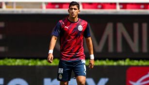 Zaldívar en un partido con Chivas