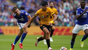 Jiménez en un partido con Wolverhampton 