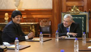 Andrés Manuel López Obrador junto a Evo Morales