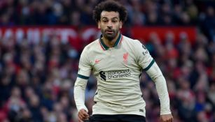 Salah en el juego entre el Manchester United y el Liverpool