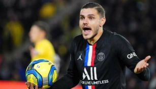 Mauro Icardi en juego con el PSG