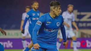 Gerardo Arteaga en un partido con Genk