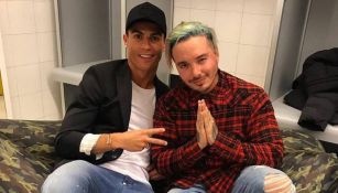 Cristiano Ronaldo y J Balvin juntos