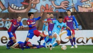 Celta de Vigo en acción frente al Barcelona