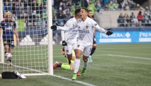 Chicharito en partido con el Galaxy