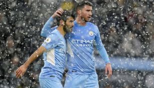 Jugadores del Manchester City en festejo