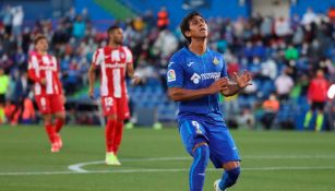 JJ Macías durante un partido con el Getafe