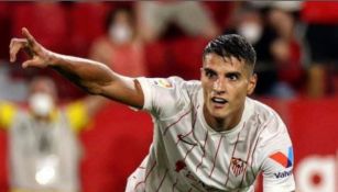 Sevilla: Erik Lamela en un partido