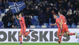 Remo Freuler celebra gol con Atalanta