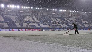 La intensa nevada en Bergamo